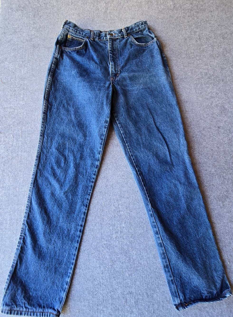 Vintage Chic Jeans Woman's 18 Tall Blue Denim High Rise Straight Leg (30x31)